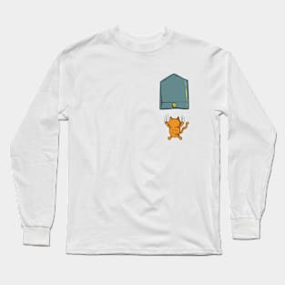 Cat Falling Long Sleeve T-Shirt